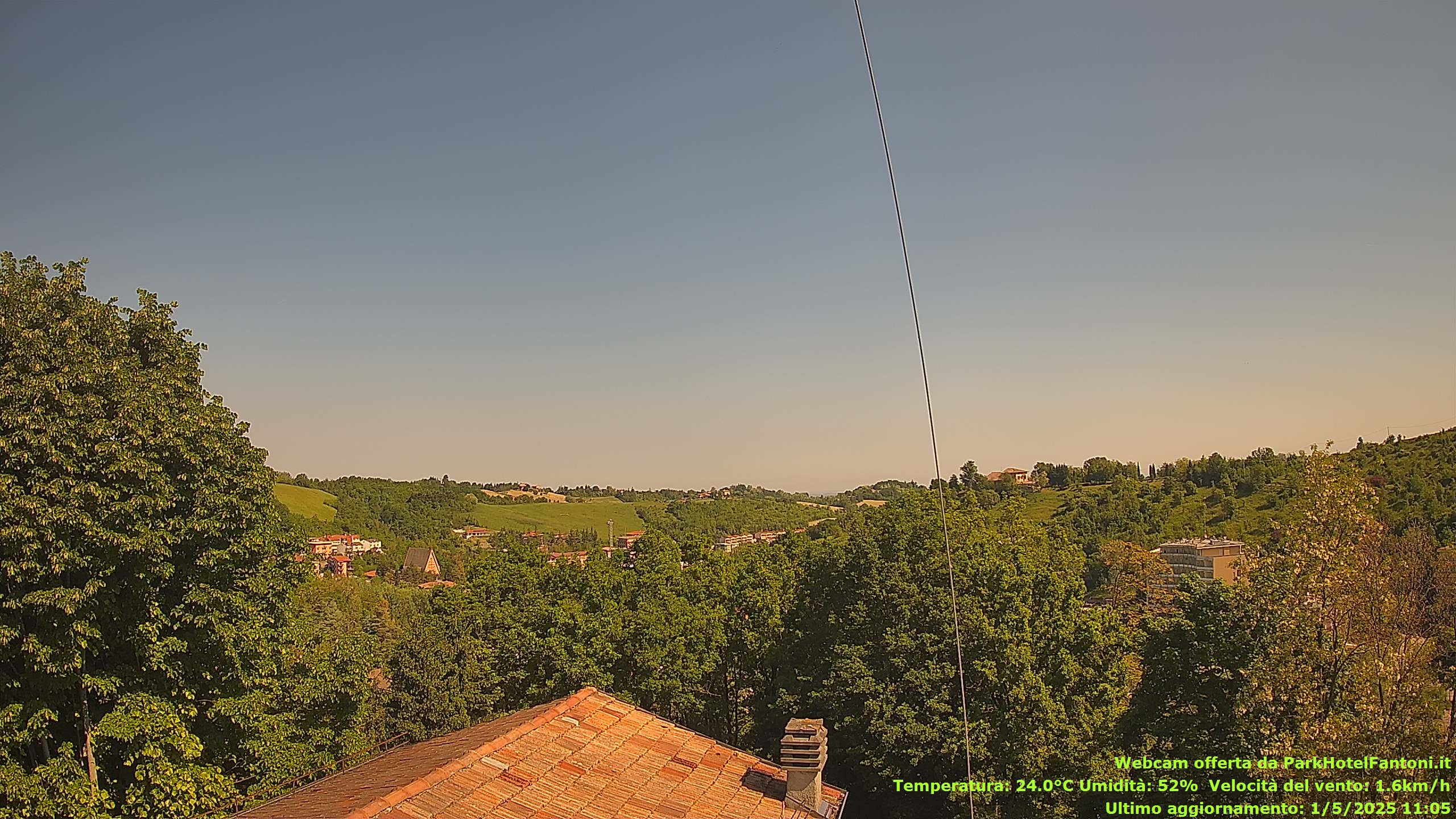 immagine della webcam nei dintorni di Roccabianca: webcam Salsomaggiore Terme