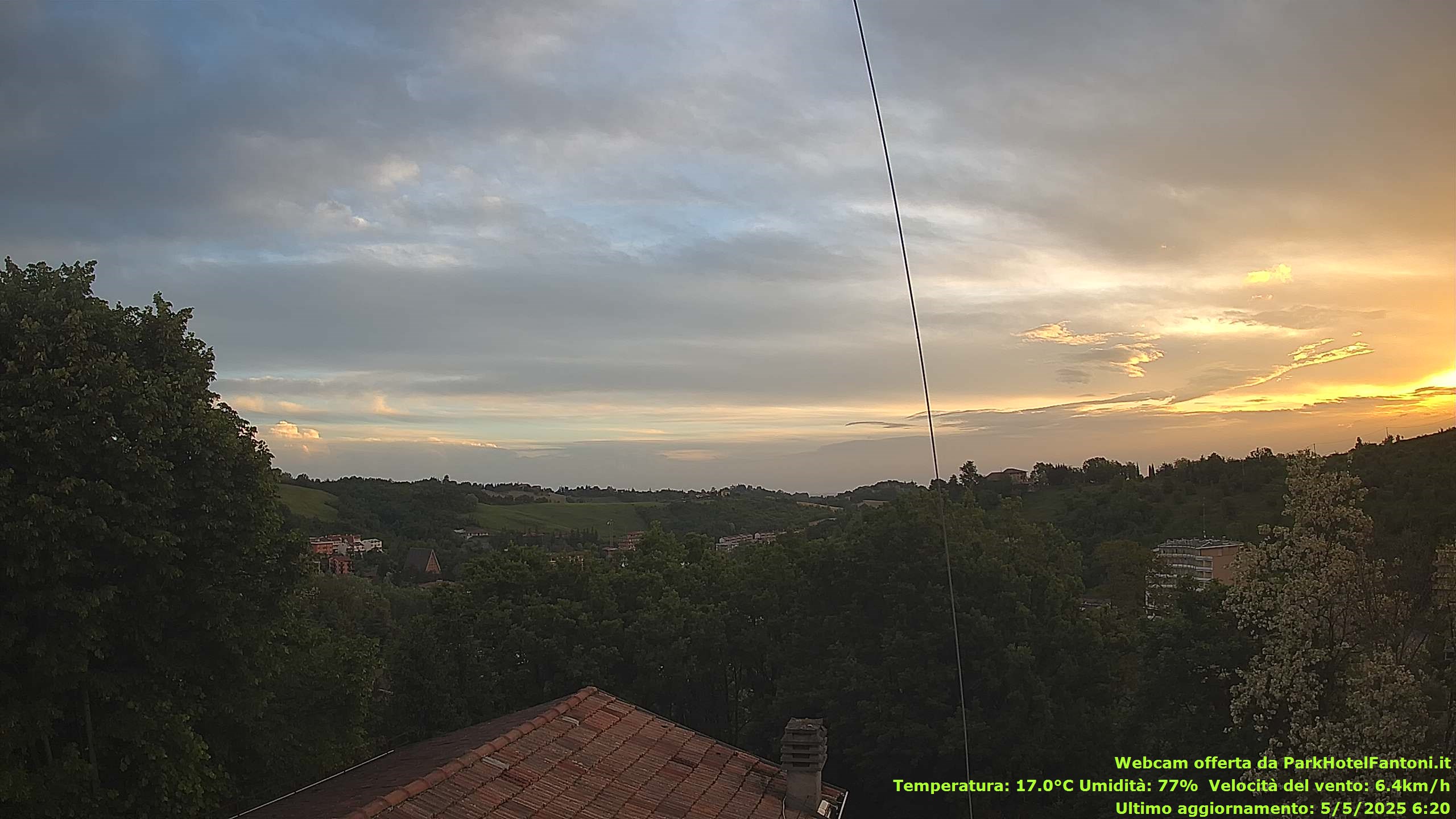 immagine della webcam nei dintorni di Vigolzone: webcam Salsomaggiore Terme