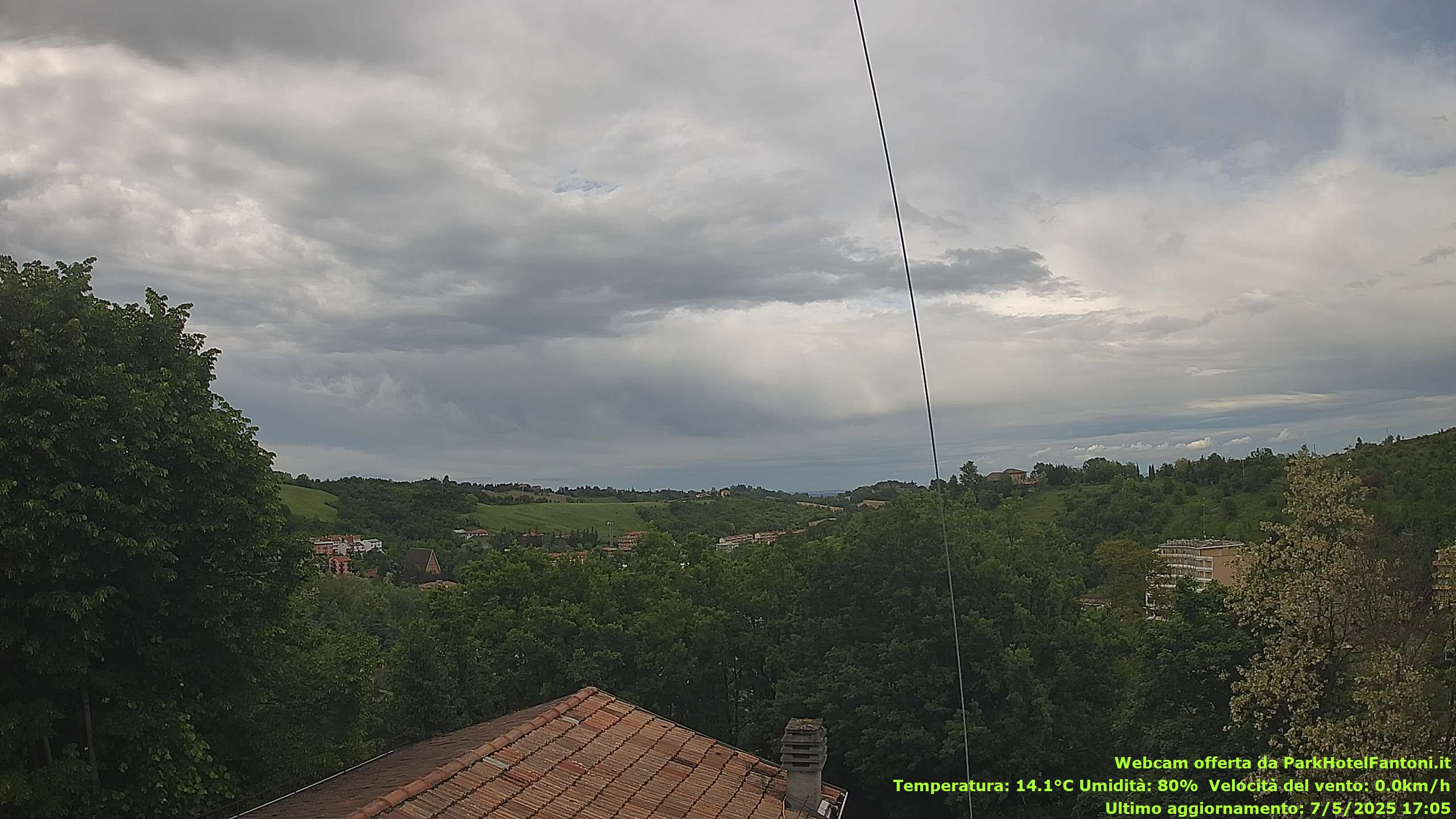 immagine della webcam nei dintorni di Fiorenzuola d'Arda: webcam Salsomaggiore Terme
