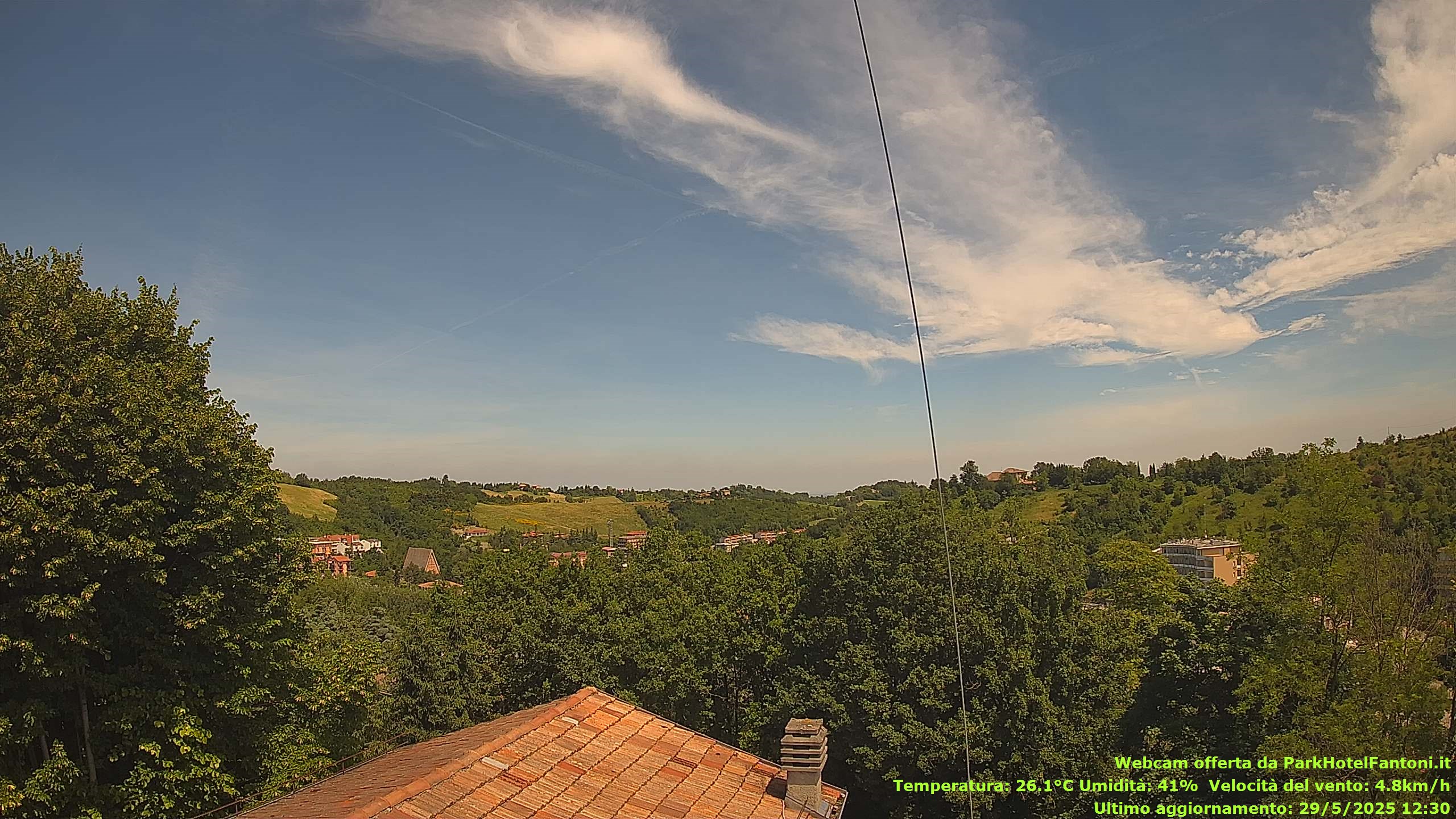 immagine della webcam nei dintorni di Varano de' Melegari: webcam Salsomaggiore Terme