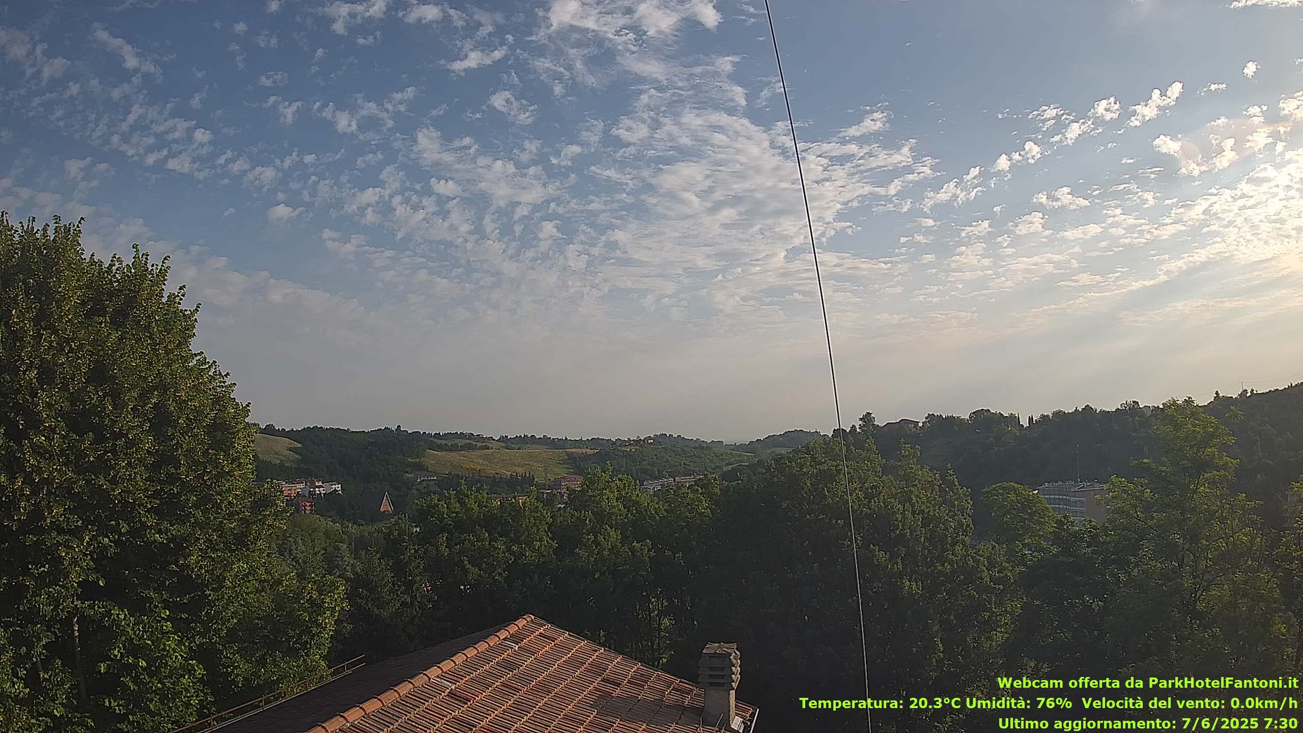 immagine della webcam nei dintorni di Tabiano Terme: webcam Salsomaggiore Terme
