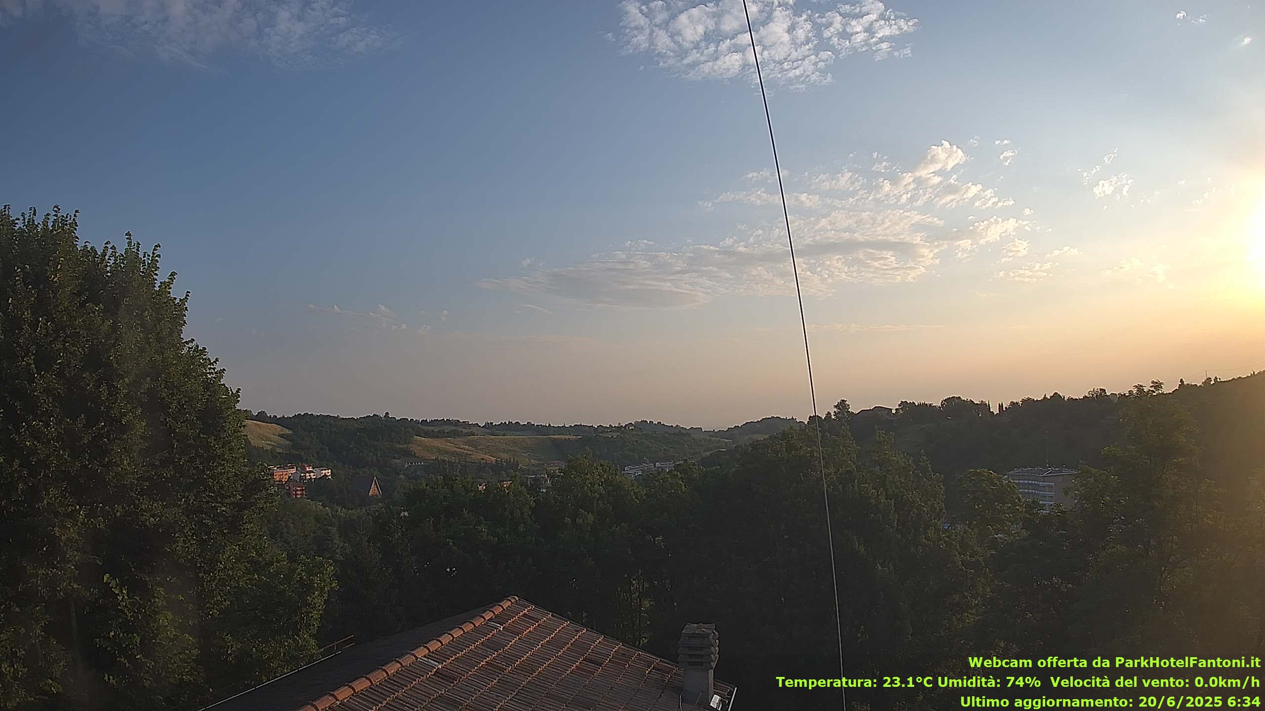 immagine della webcam nei dintorni di Parma Aeroporto: webcam Salsomaggiore Terme