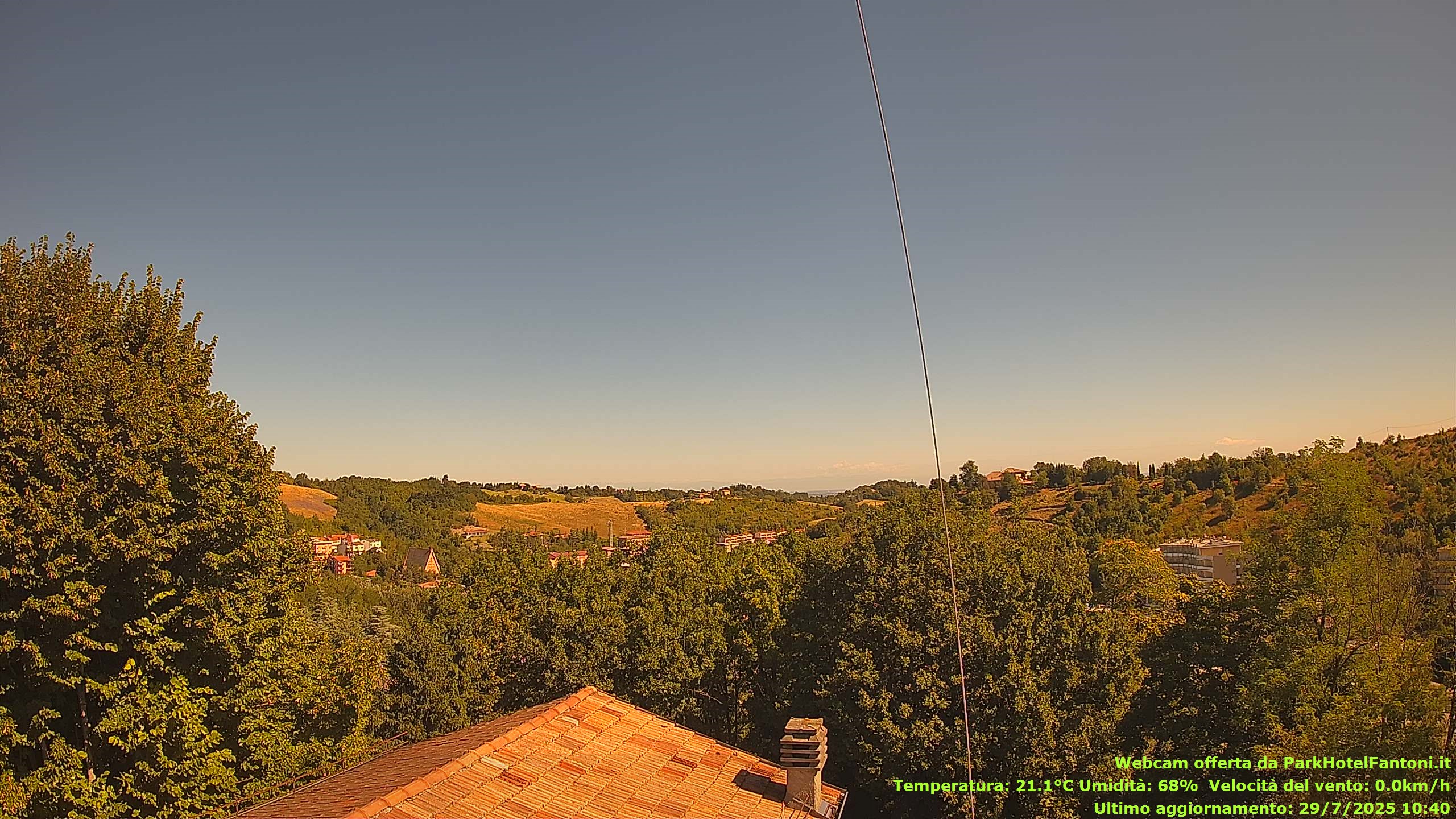 immagine della webcam nei dintorni di Corcagnano: webcam Salsomaggiore Terme