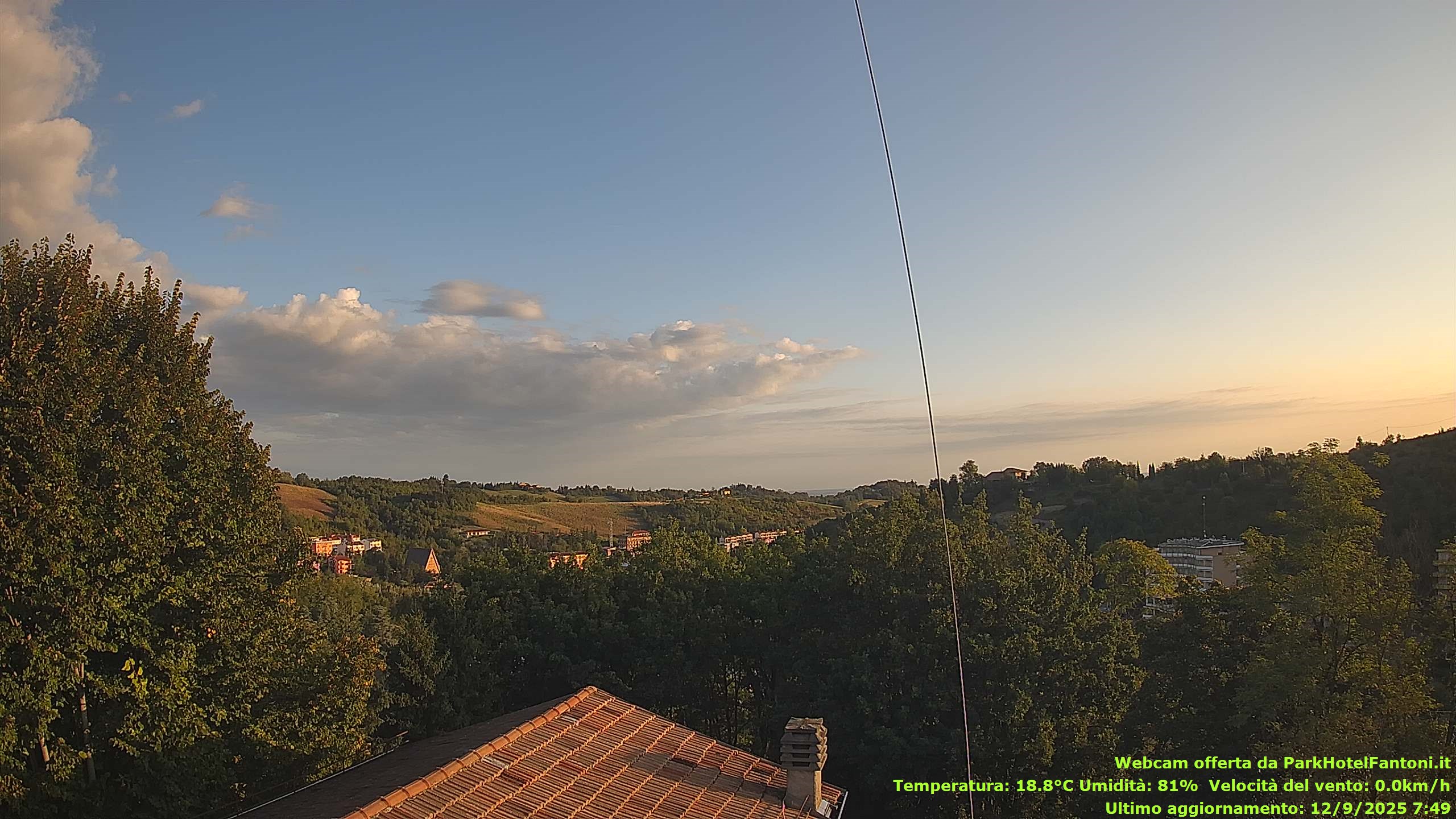 immagine della webcam nei dintorni di Vigolzone: webcam Salsomaggiore Terme