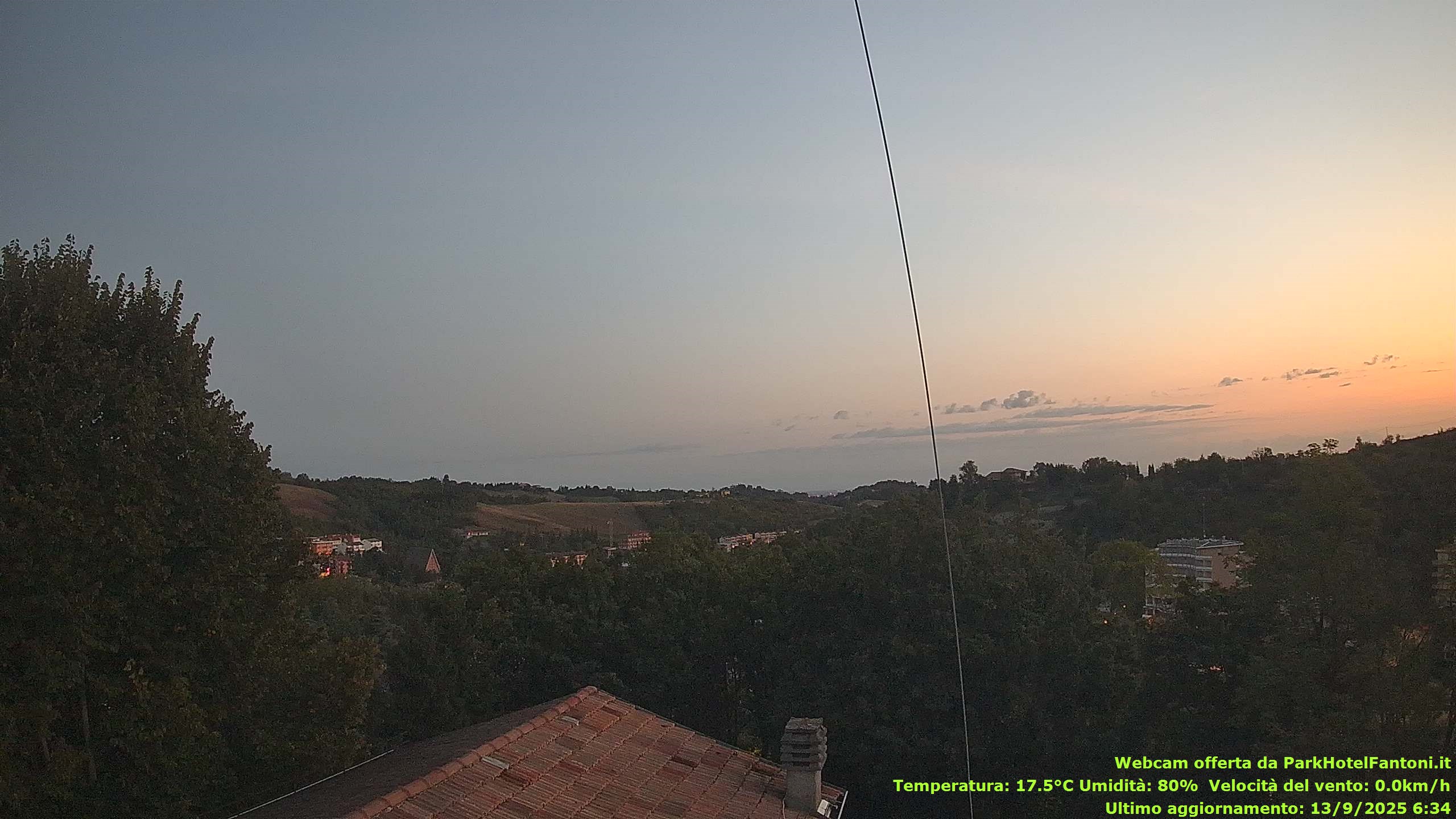 immagine della webcam nei dintorni di San Rocco al Porto: webcam Salsomaggiore Terme