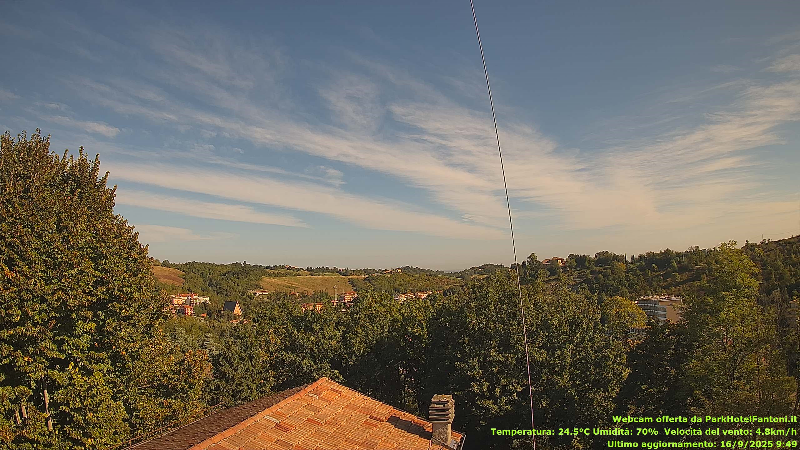 immagine della webcam nei dintorni di Morfasso: webcam Salsomaggiore Terme