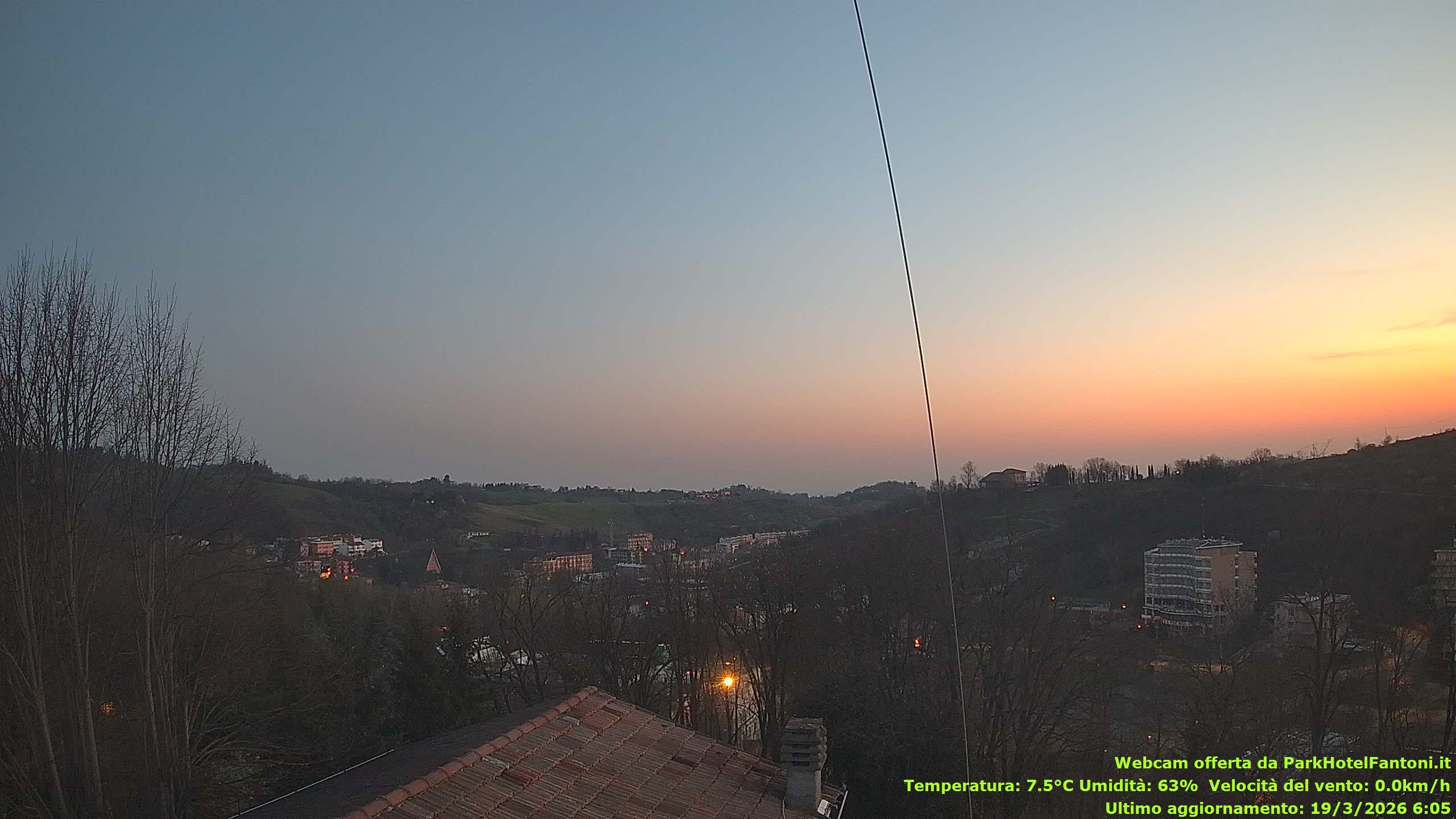 immagine della webcam nei dintorni di San Rocco al Porto: webcam Salsomaggiore Terme