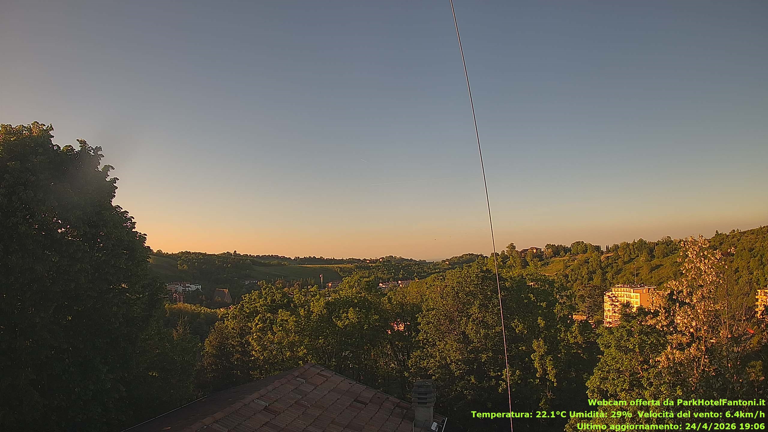 immagine della webcam nei dintorni di Corcagnano: webcam Salsomaggiore Terme