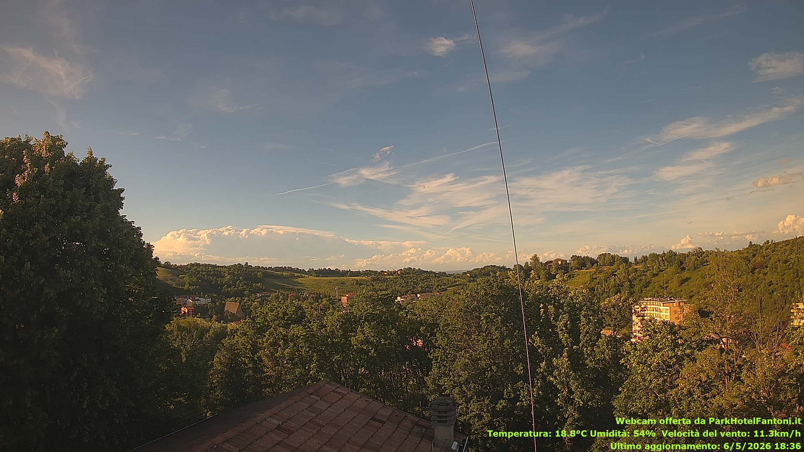 immagine della webcam nei dintorni di Fornovo di Taro: webcam Salsomaggiore Terme