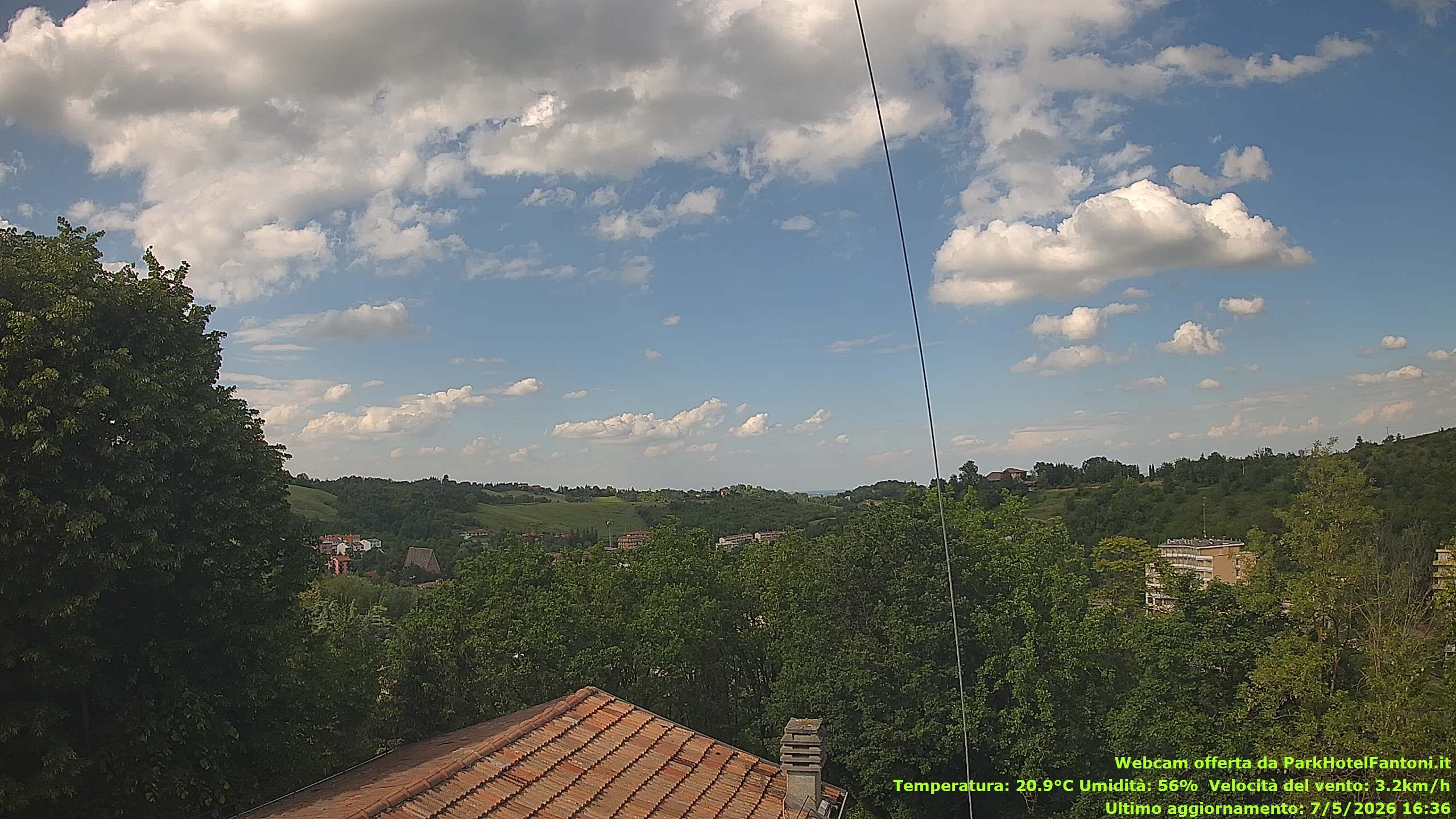 immagine della webcam nei dintorni di Bardi: webcam Salsomaggiore Terme