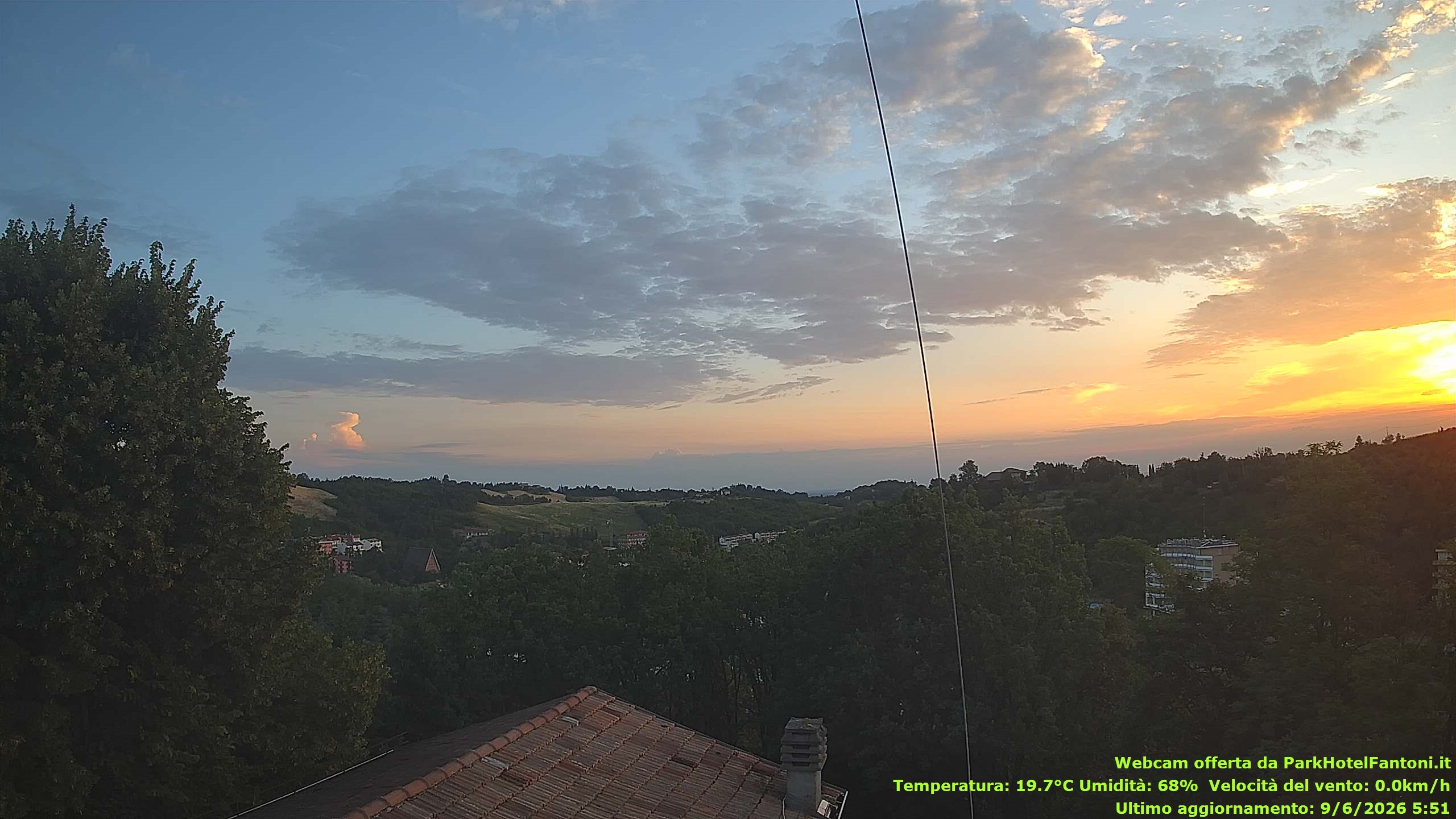 immagine della webcam nei dintorni di Corcagnano: webcam Salsomaggiore Terme