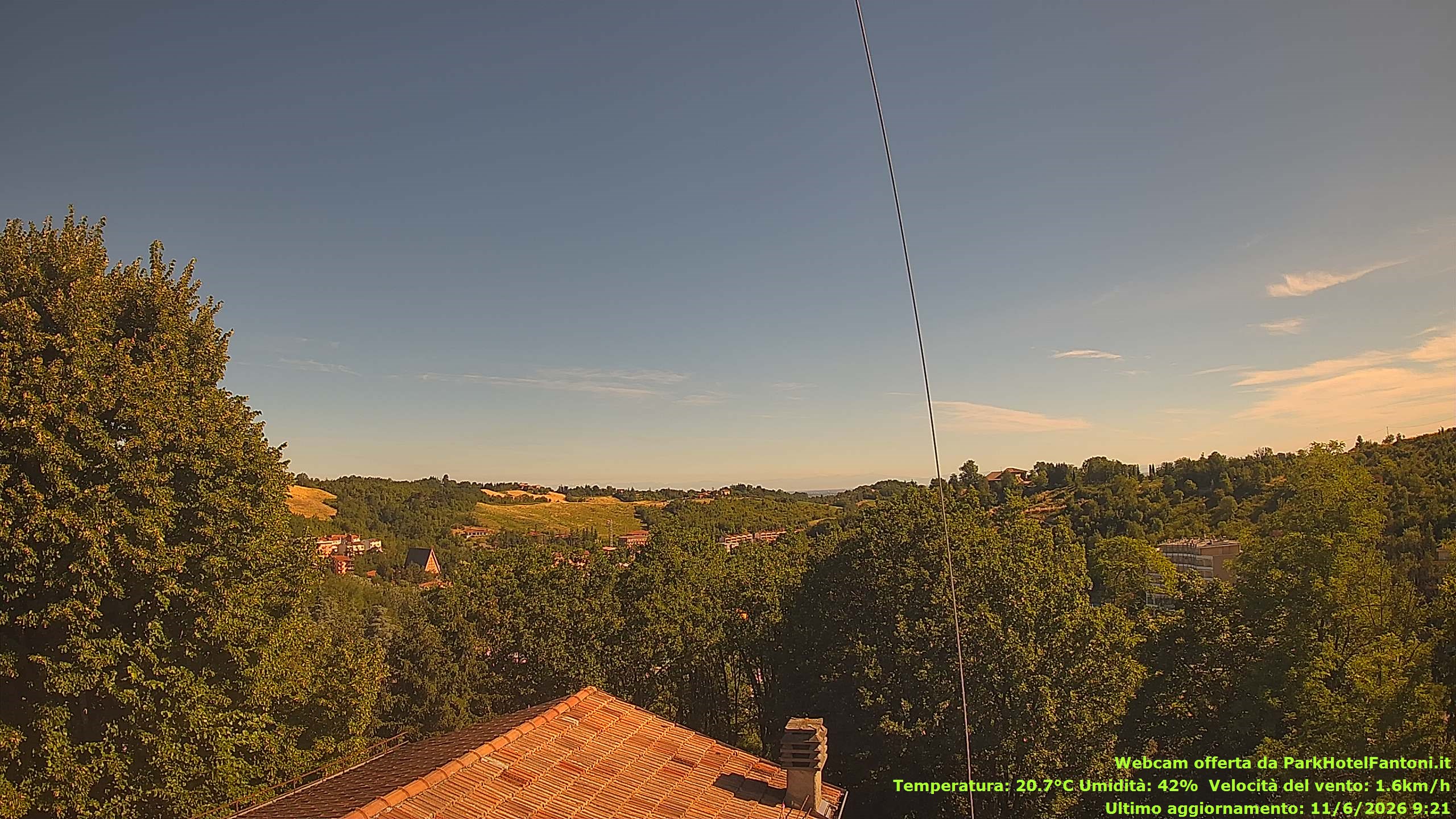 immagine della webcam nei dintorni di Vigolzone: webcam Salsomaggiore Terme