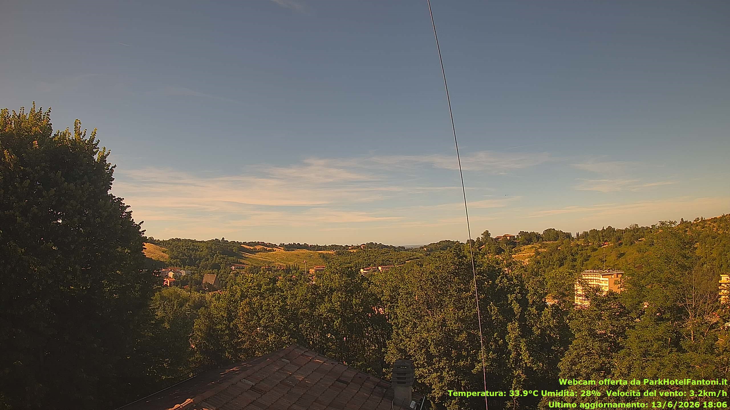 immagine della webcam nei dintorni di Vigolzone: webcam Salsomaggiore Terme
