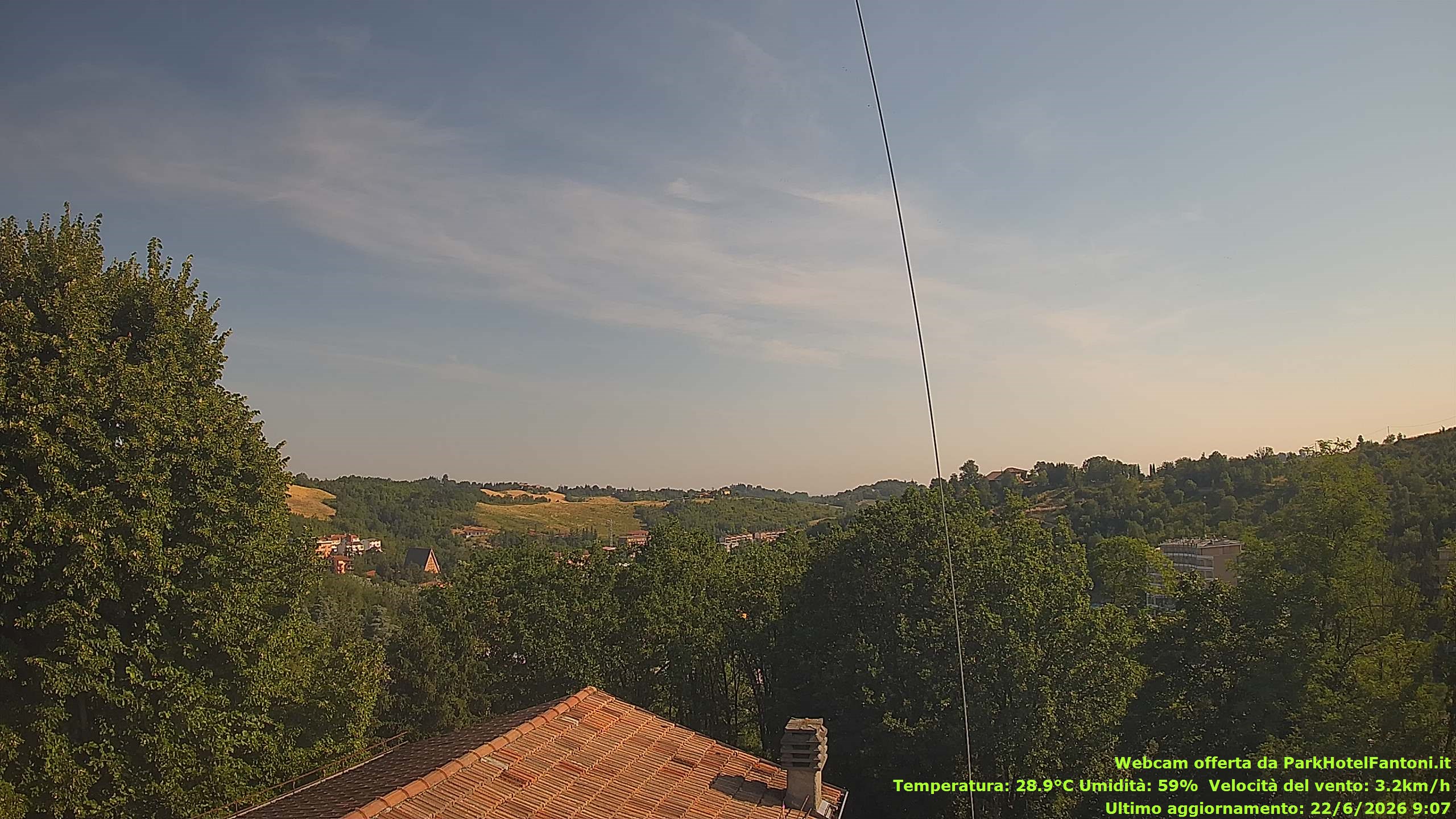 immagine della webcam nei dintorni di San Rocco al Porto: webcam Salsomaggiore Terme