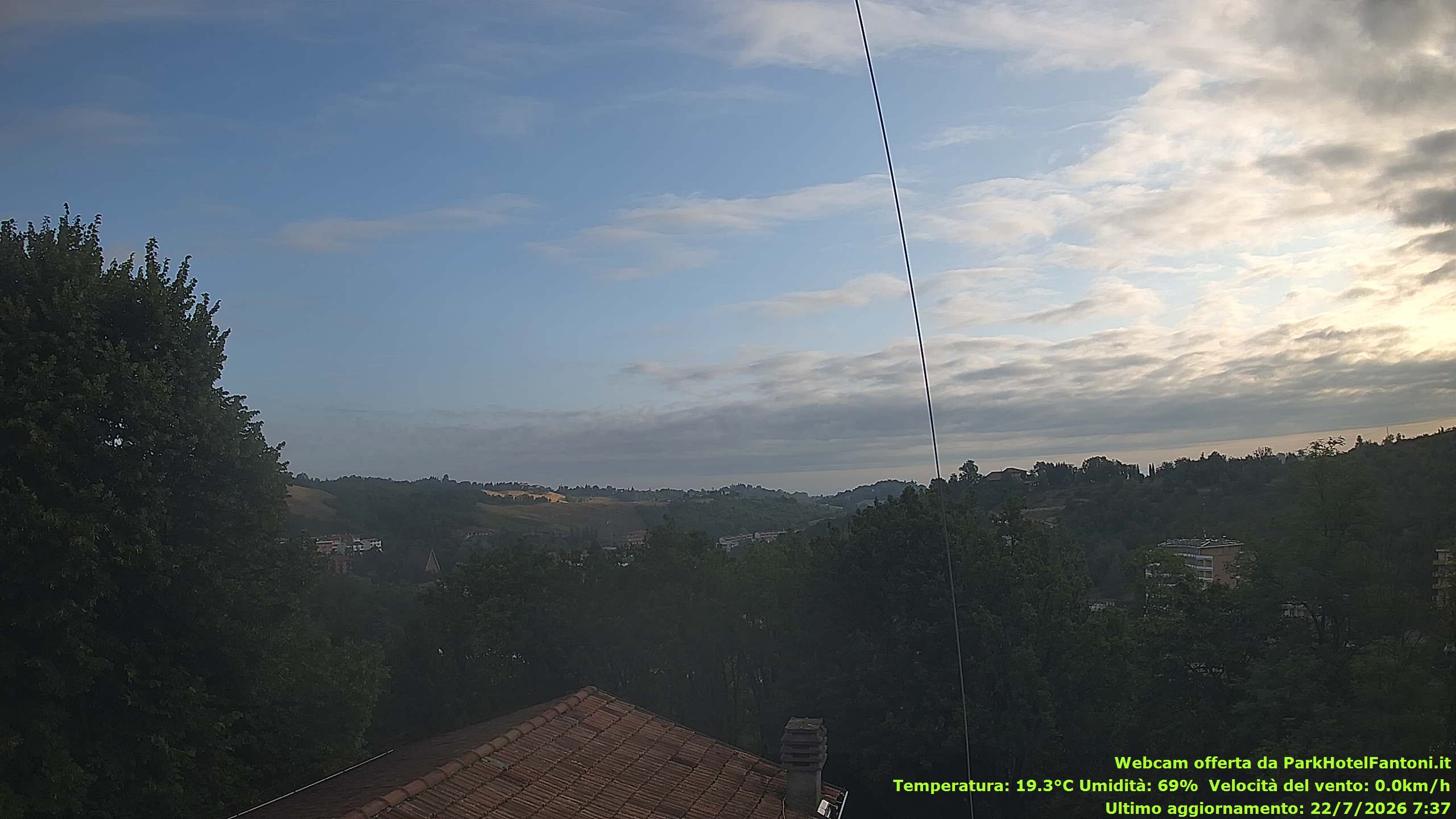 immagine della webcam nei dintorni di Morfasso: webcam Salsomaggiore Terme