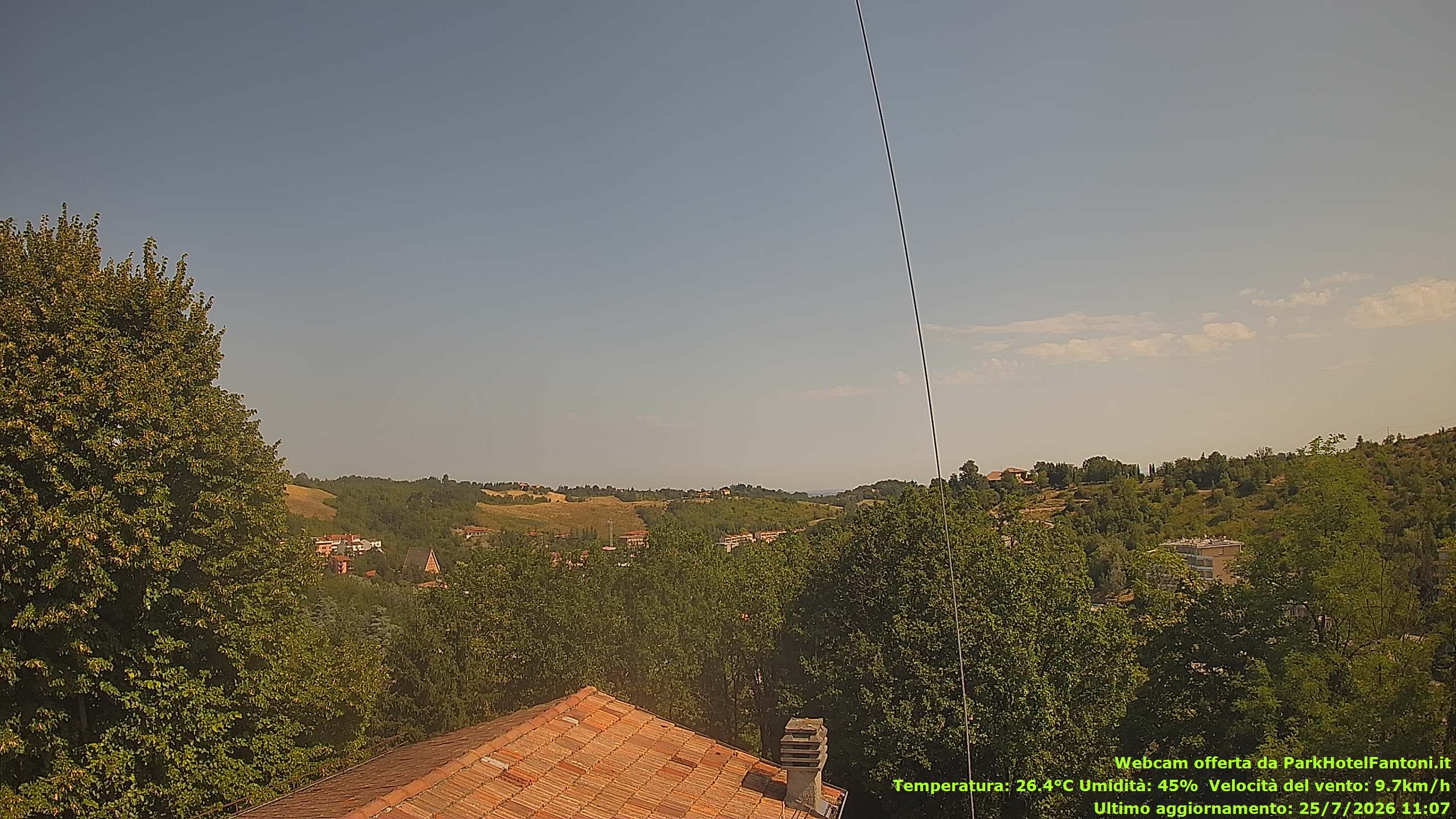 immagine della webcam nei dintorni di Corcagnano: webcam Salsomaggiore Terme