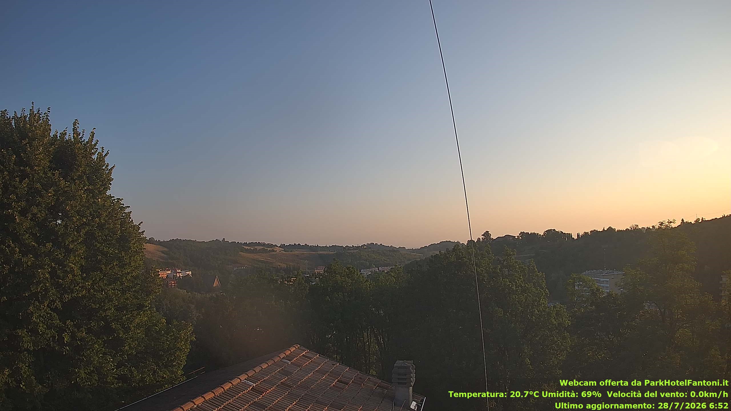 immagine della webcam nei dintorni di San Rocco al Porto: webcam Salsomaggiore Terme